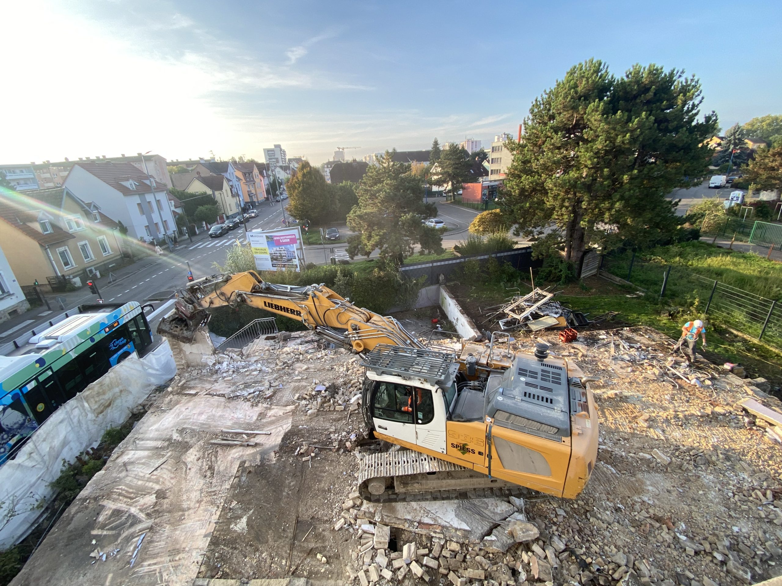 chantier à bischheim