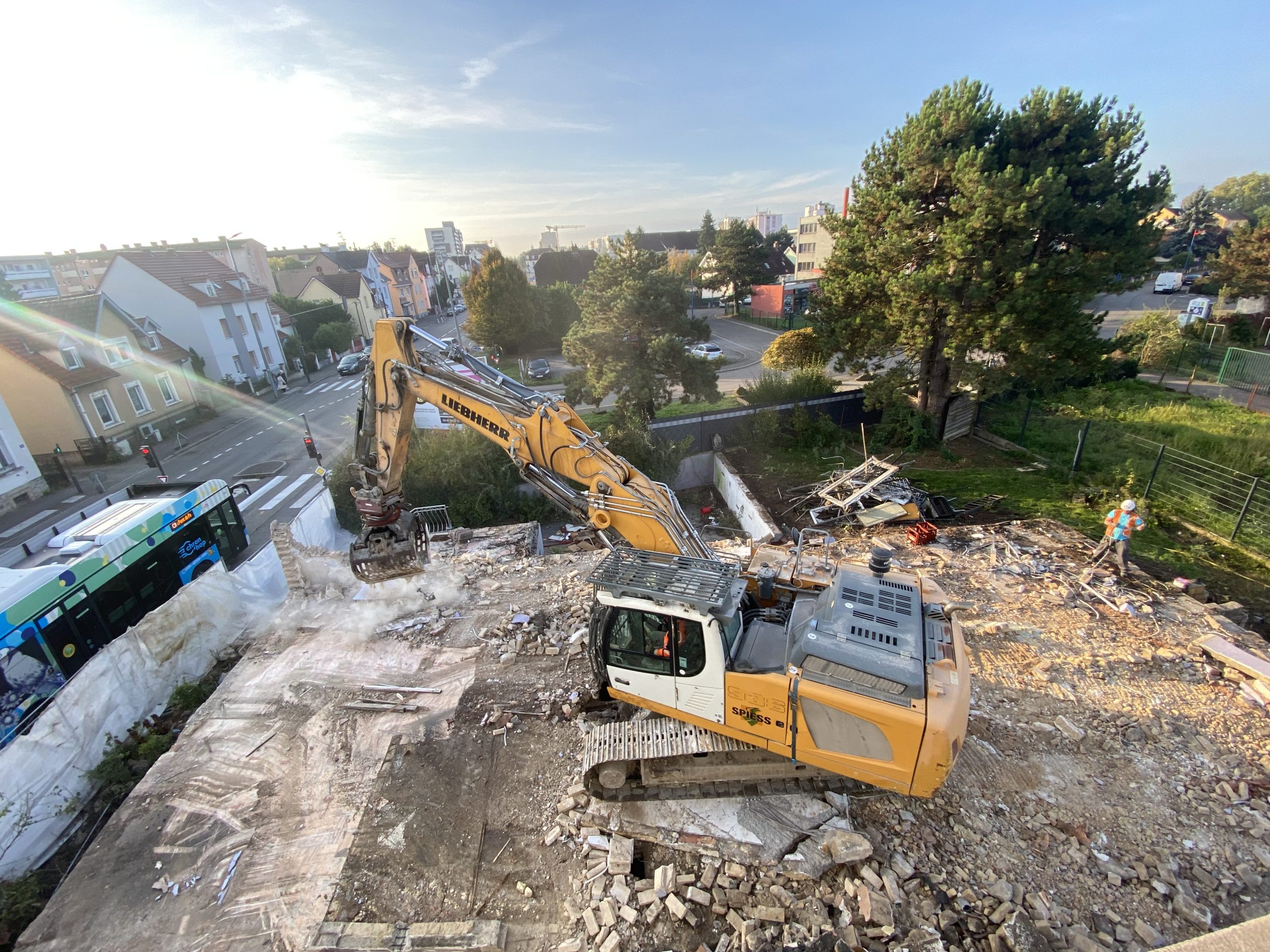chantier à bischheim