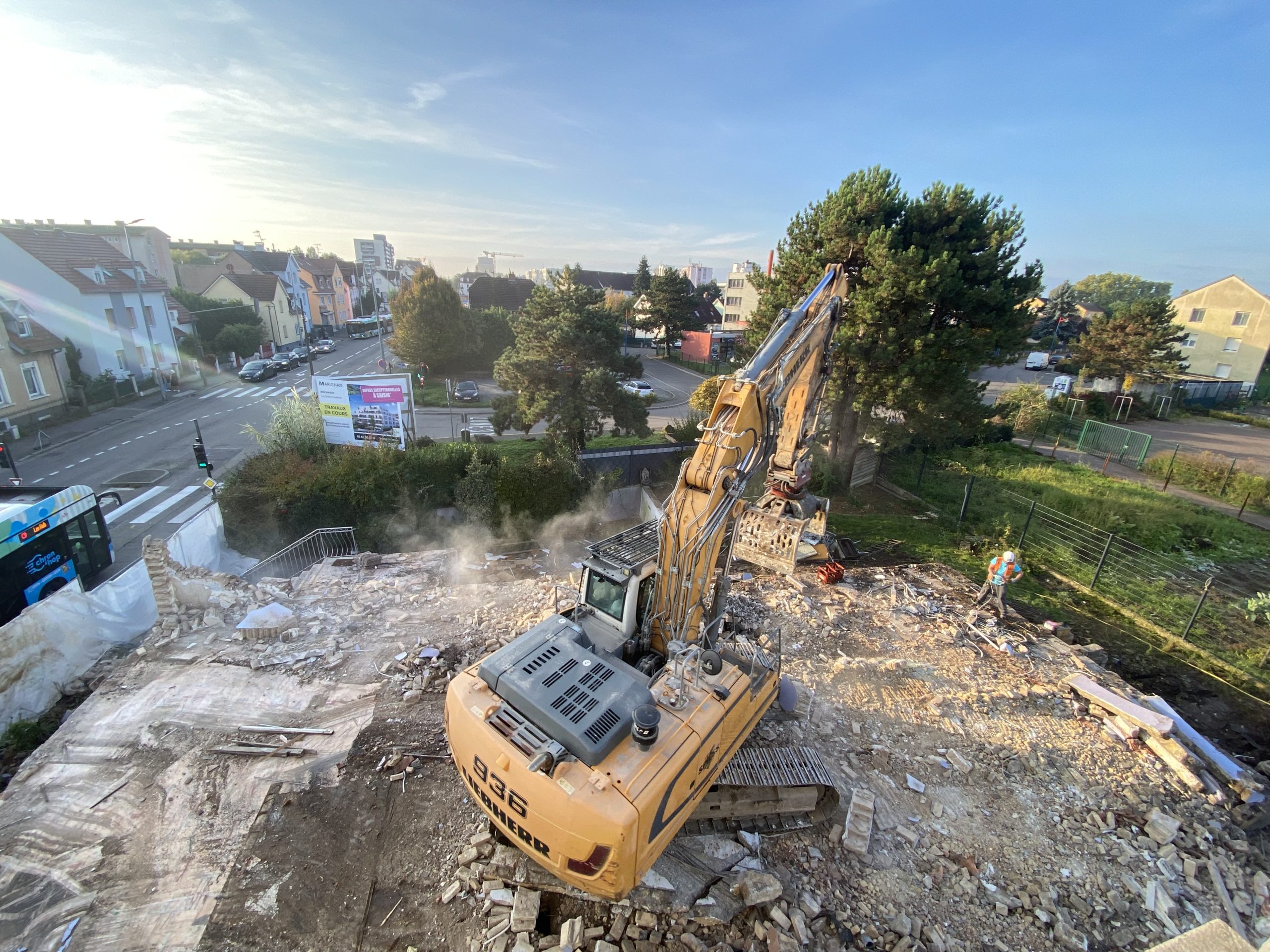 chantier à bischheim