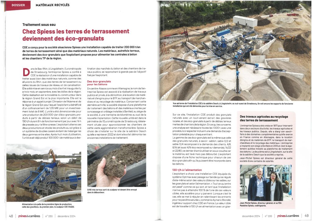 installation de valorisation lingolsheim eco-granulats