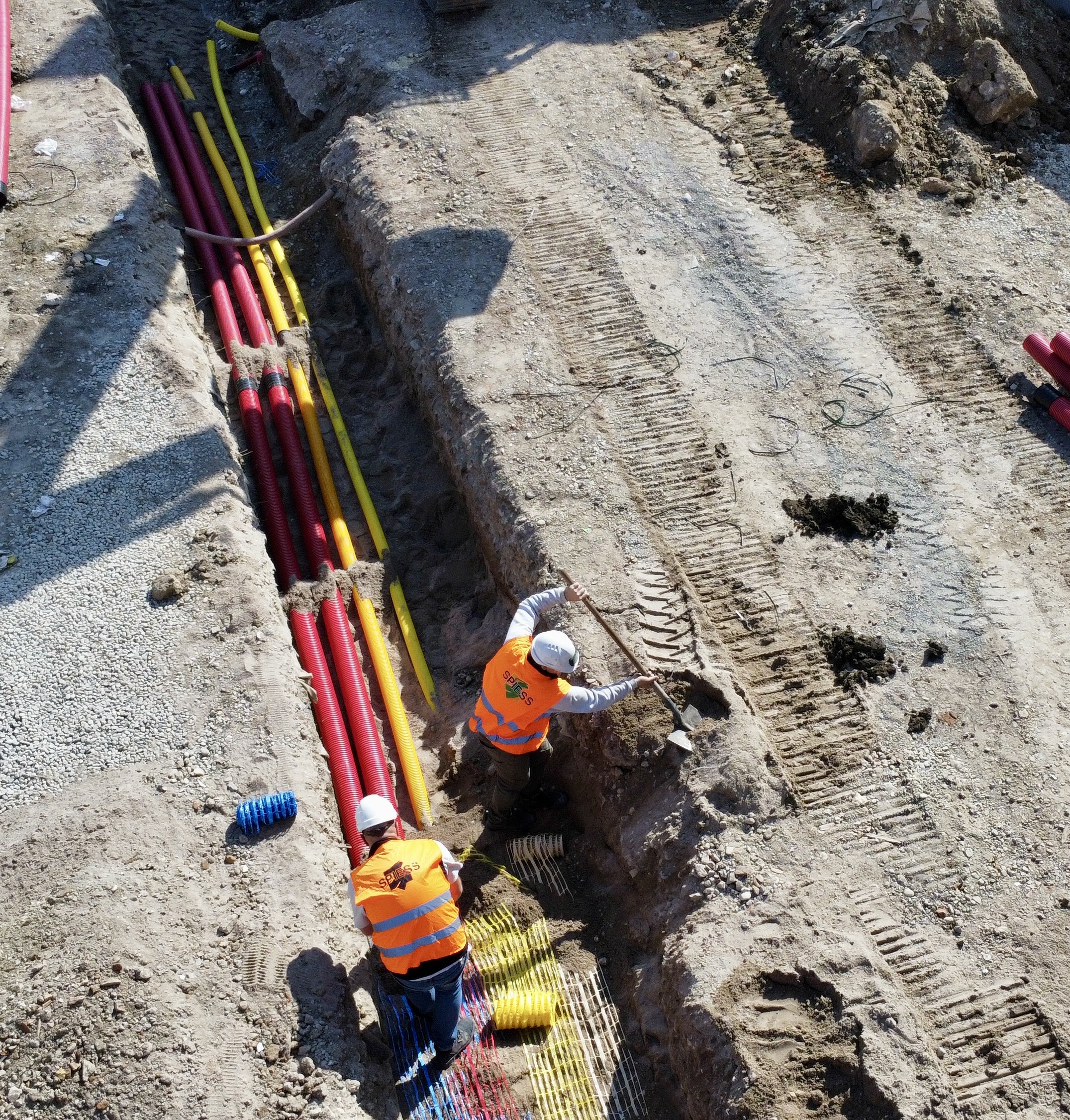 chantier à fegersheim réseaux