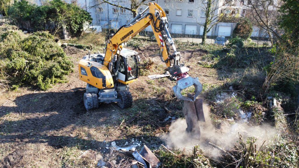 Travaux de démolition
